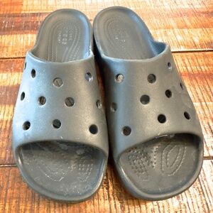 Crocs Classic Platform Slide Sandals Womens 7 Black 208180